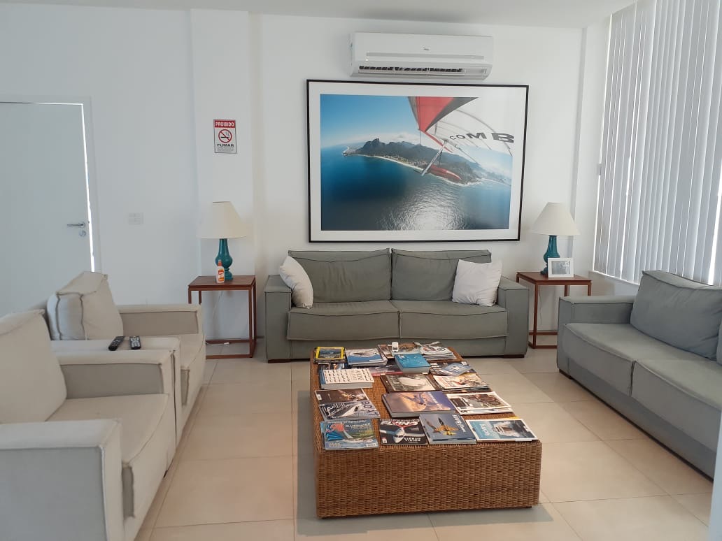 Sala de estar para pilotos e visitantes